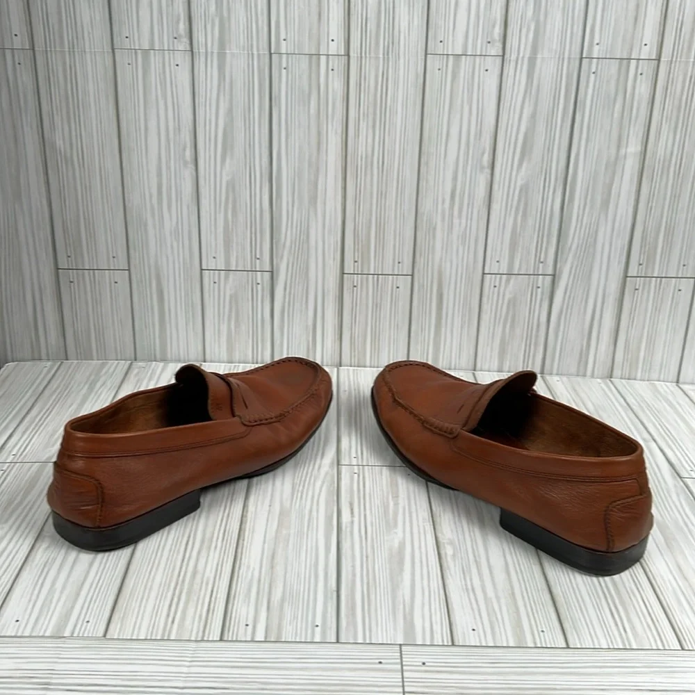 Tod's Men’s Brown Leather Penny Slip On Loafers‎ Size 8